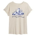 thumbnail image 1 of Disney - Lilo & Stitch - Go With The Flow - Juniors Ideal Flowy Muscle T-Shirt, 1 of 5