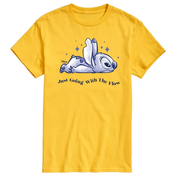 Disney - Lilo & Stitch - Go With The Flow - Men's Short Sleeve Graphic T-Shirt