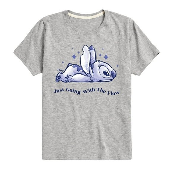 Disney - Lilo & Stitch - Go With The Flow - Toddler & Youth Short Sleeve Graphic T-Shirt