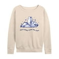 thumbnail image 1 of Disney - Lilo & Stitch - Go With The Flow - Women's Lightweight French Terry Long Sleeve Shirt, 1 of 5