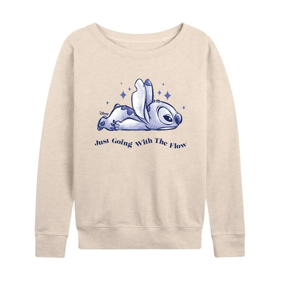 Disney - Lilo & Stitch - Go With The Flow - Women's Lightweight French Terry Long Sleeve Shirt