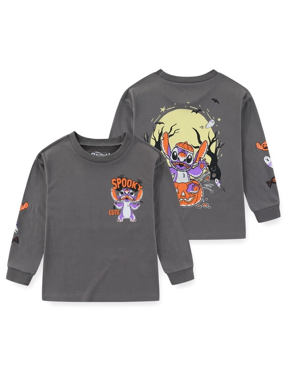Lilo & Stitch Halloween Crewneck Pullover Sweatshirt (Boys), Sizes 4-12