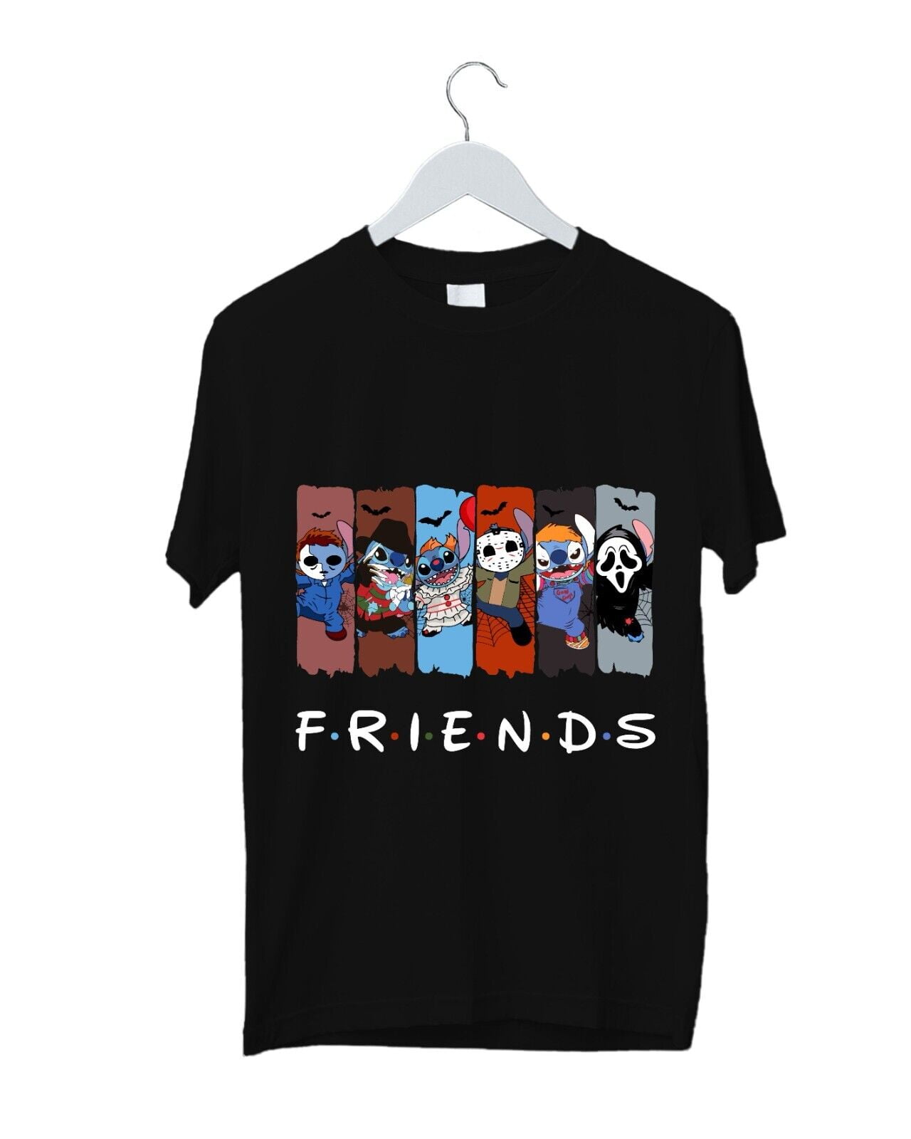 Disney Lilo & Stitch Halloween Friends TShirt Spooky Cute Cartoon 2024