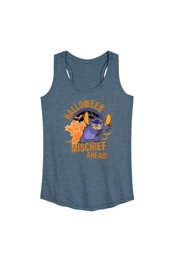 - Lilo & Stitch - Halloween Mischief Ahead - Women's Racerback Tank Top
