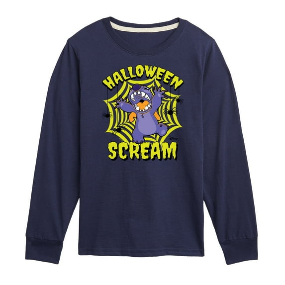 Disney - Lilo & Stitch - Halloween Scream Spiders - Toddler & Youth Long Sleeve Graphic T-Shirt