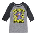 thumbnail image 1 of Disney - Lilo & Stitch - Halloween Scream Spiders - Toddler & Youth Raglan Graphic T-Shirt, 1 of 5