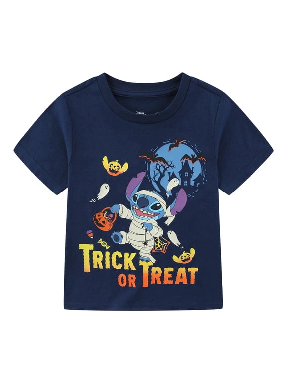 Lilo & Stitch Short Sleeve Halloween T-Shirt (Boys), Sizes 4-12