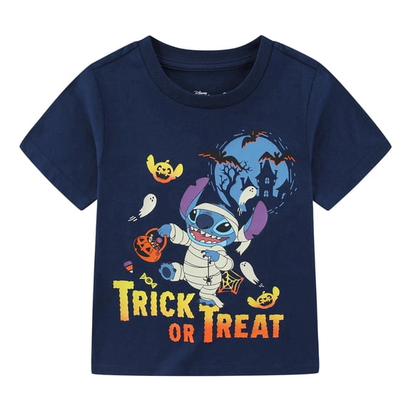Disney Lilo & Stitch Short Sleeve Halloween T-Shirt (Boys), Sizes 4-12