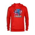 thumbnail image 1 of Disney Lilo & Stitch Handstand “It’s My Birthday!” - Pullover Hoodie for Adults - Customized-Red, 1 of 5