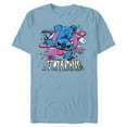 thumbnail image 1 of Disney Lilo & Stitch Handstand “It’s My Birthday!” - Short Sleeve Blended T-Shirt for Adults - Customized-Ocean Blue, 1 of 5