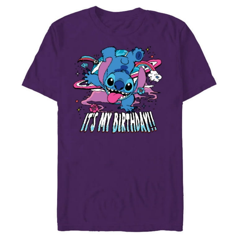 Disney Lilo Stitch Handstand “It's My Birthday!” Short Sleeve