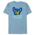 thumbnail image 1 of Disney Lilo & Stitch Hanukkah Holiday Love You a Latke - Short Sleeve Blended T-Shirt for Adults - Customized-Ocean Blue, 1 of 5