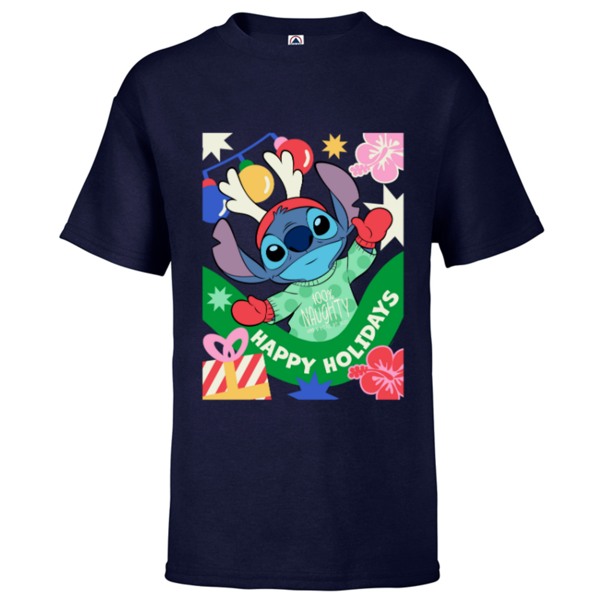 Disney Lilo & Stitch Happy Holidays 100 Naughty Christmas Short