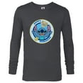 thumbnail image 1 of Disney Lilo & Stitch Holiday Circle Stitch Happy Hanukkah - Long Sleeve T-Shirt for Men - Customized-Charcoal Heather, 1 of 5