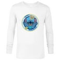 thumbnail image 1 of Disney Lilo & Stitch Holiday Circle Stitch Happy Hanukkah - Long Sleeve T-Shirt for Men - Customized-White, 1 of 5