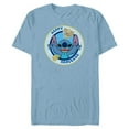 thumbnail image 1 of Disney Lilo & Stitch Holiday Circle Stitch Happy Hanukkah - Short Sleeve Blended T-Shirt for Adults - Customized-Ocean Blue, 1 of 5