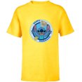 thumbnail image 1 of Disney Lilo & Stitch Holiday Circle Stitch Happy Hanukkah - Short Sleeve T-Shirt for Kids - Customized-Yellow, 1 of 5
