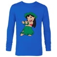 thumbnail image 1 of Disney Lilo & Stitch Hula Dance - Long Sleeve T-Shirt for Men -Customized-Royal, 1 of 5
