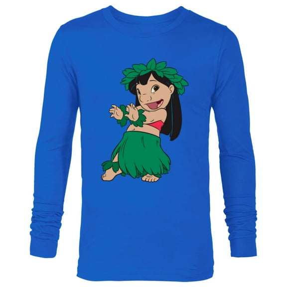 Disney Lilo & Stitch Hula Dance - Long Sleeve T-Shirt for Men -Customized-Royal