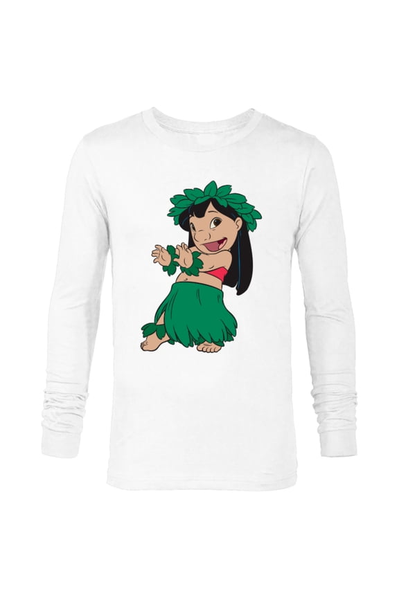 Lilo & Stitch Hula Dance - Long Sleeve T-Shirt for Men -Customized-White