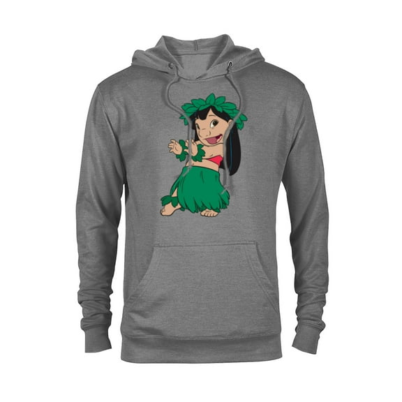 Disney Lilo & Stitch Hula Dance - Pullover Hoodie for Adults -Customized-Graphite Heather