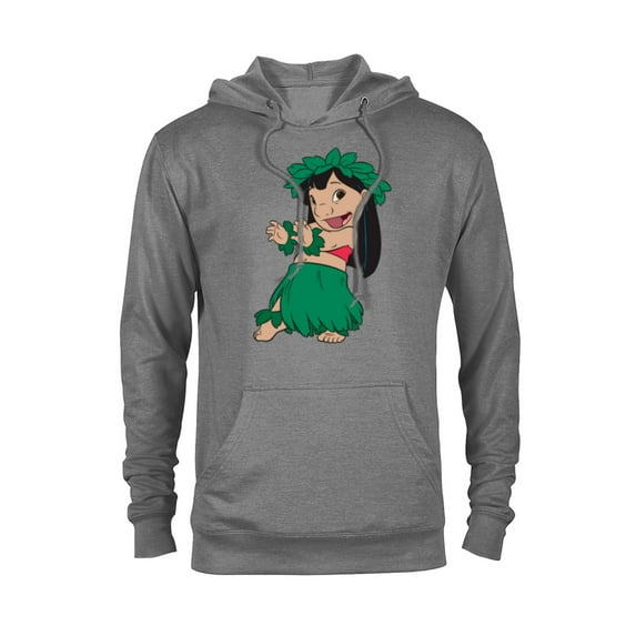 Disney Lilo & Stitch Hula Dance - Pullover Hoodie for Adults -Customized-Graphite Heather