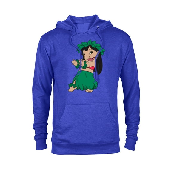 Disney Lilo & Stitch Hula Dance - Pullover Hoodie for Adults -Customized-Royal Heather