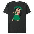 thumbnail image 1 of Disney Lilo & Stitch Hula Dance - Short Sleeve Blended T-Shirt for Adults -Customized-Dark Heather, 1 of 5