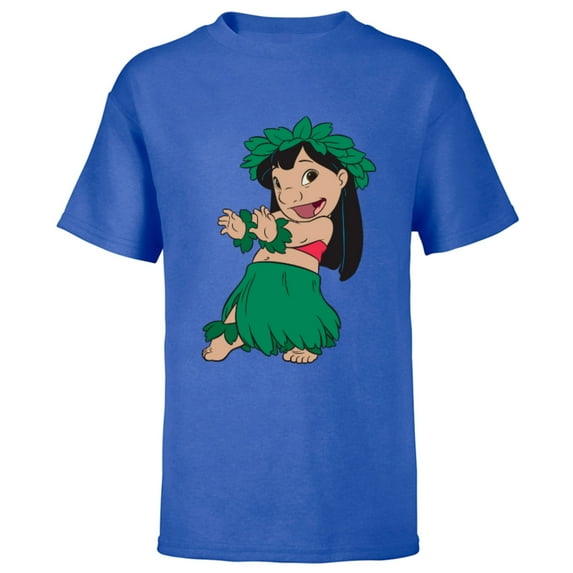 Disney Lilo & Stitch Hula Dance - Short Sleeve T-Shirt for Kids -Customized-Royal