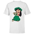 thumbnail image 1 of Disney Lilo & Stitch Hula Dance - Short Sleeve T-Shirt for Kids -Customized-White, 1 of 5