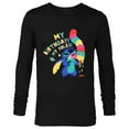 thumbnail image 1 of Disney Lilo & Stitch Ice Cream Cone “My Birthday! My Rules!” - Long Sleeve T-Shirt for Men - Customized-Black, 1 of 5