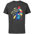 thumbnail image 1 of Disney Lilo & Stitch Ice Cream Cone “My Birthday! My Rules!” - Short Sleeve Cotton T-Shirt for Adults - Customized-Charcoal, 1 of 5