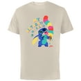 thumbnail image 1 of Disney Lilo & Stitch Ice Cream Cone “My Birthday! My Rules!” - Short Sleeve Cotton T-Shirt for Adults - Customized-Natural, 1 of 5