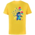 thumbnail image 1 of Disney Lilo & Stitch Ice Cream Cone “My Birthday! My Rules!” - Short Sleeve Cotton T-Shirt for Adults - Customized-Yellow, 1 of 5