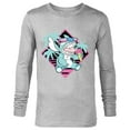 thumbnail image 1 of Disney Lilo & Stitch Ice Cream Retro 90s Beach - Long Sleeve T-Shirt for Men -Customized-Athletic Heather, 1 of 5