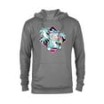 thumbnail image 1 of Disney Lilo & Stitch Ice Cream Retro 90s Beach - Pullover Hoodie for Adults -Customized-Graphite Heather, 1 of 5