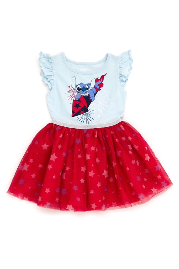 Lilo & Stitch July 4th Tulle Americana Dress Toddler to Big Kid