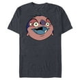 thumbnail image 1 of Disney Lilo & Stitch Jumba Jookiba Smiling Big Face Costume - Short Sleeve Blended T-Shirt for Adults - Customized-Navy Heather, 1 of 5