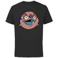 thumbnail image 1 of Disney Lilo & Stitch Jumba Jookiba Smiling Big Face Costume - Short Sleeve Cotton T-Shirt for Adults - Customized-Black, 1 of 5