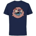 thumbnail image 1 of Disney Lilo & Stitch Jumba Jookiba Smiling Big Face Costume - Short Sleeve Cotton T-Shirt for Adults - Customized-Navy, 1 of 5