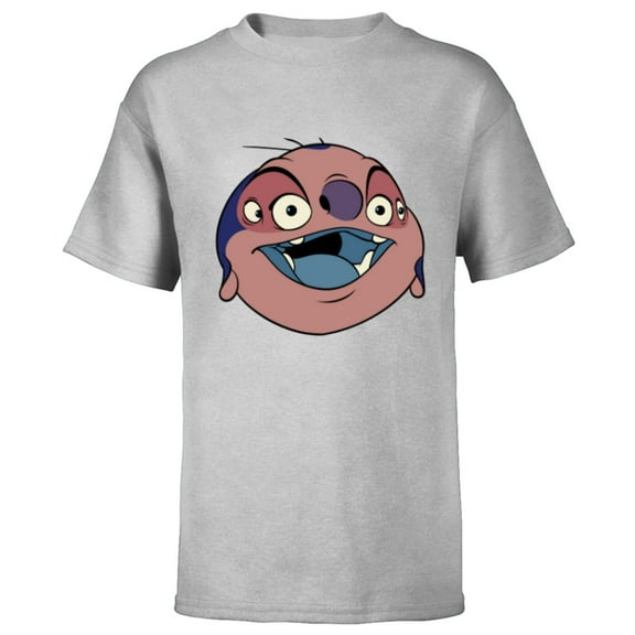 Disney Lilo & Stitch Jumba Jookiba Smiling Big Face Costume - Short Sleeve T-Shirt for Kids - Customized-Athletic Heather