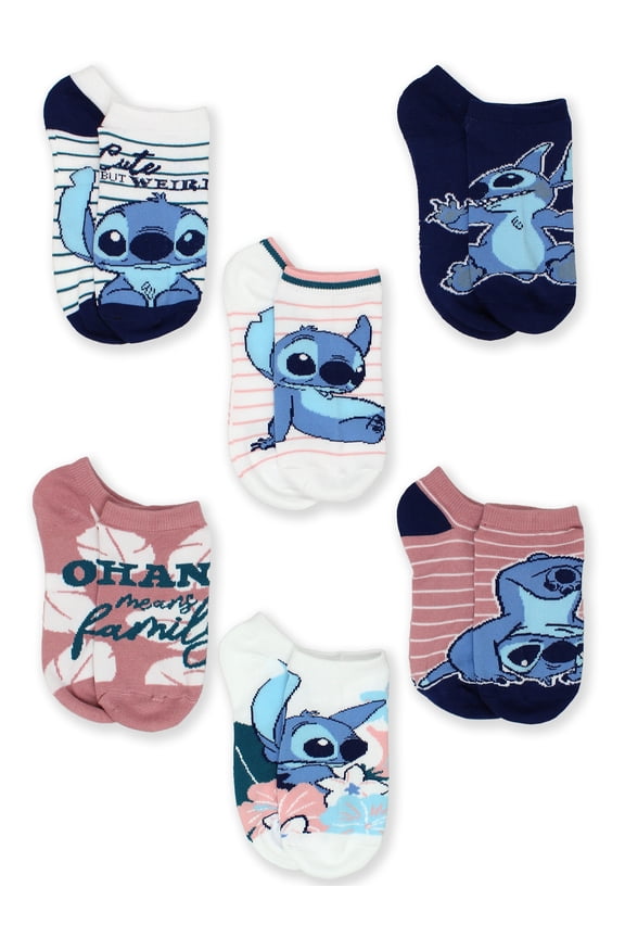 Lilo & Stitch Kids Adults 6 pack Socks Set LO187XNSZA