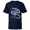 thumbnail image 1 of Disney Lilo & Stitch Kindness is Golden - Short Sleeve T-Shirt for Kids - Customized-Navy, 1 of 5