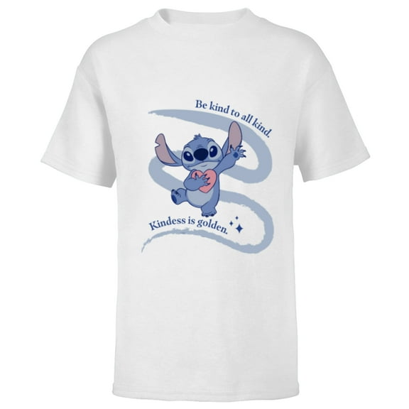 Disney Lilo & Stitch Kindness is Golden - Short Sleeve T-Shirt for Kids - Customized-White