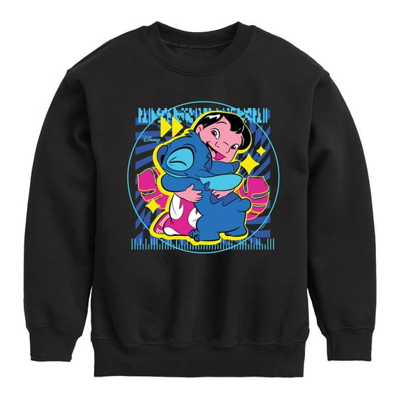 Disney - Lilo & Stitch - Lilo Hug - Toddler & Youth Crewneck Fleece Sweatshirt