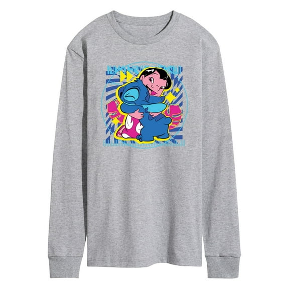 Disney - Lilo & Stitch - Lilo Stitch Hug - Men's Long Sleeve T-Shirt