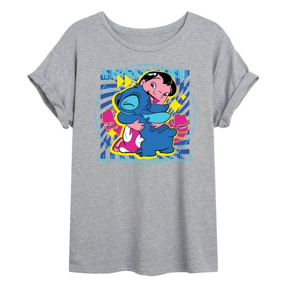 Disney - Lilo & Stitch - Lilo Stitch Hug - Women's Oversized T-Shirt