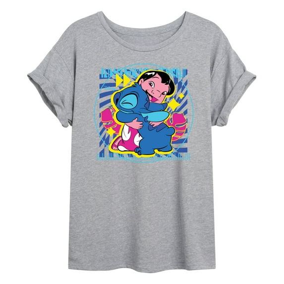 Disney - Lilo & Stitch - Lilo Stitch Hug - Women's Oversized T-Shirt