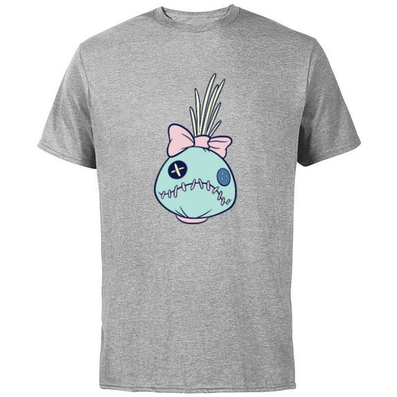 Disney Lilo & Stitch Lilo’s Rag Doll Scrump Big Face Costume - Short Sleeve Cotton T-Shirt for Adults - Customized-Athletic Heather