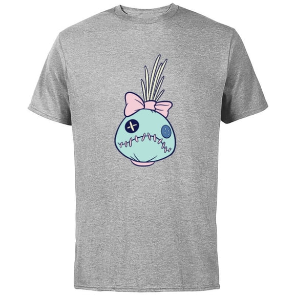 Disney Lilo & Stitch Lilo’s Rag Doll Scrump Big Face Costume - Short Sleeve Cotton T-Shirt for Adults - Customized-Athletic Heather